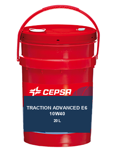 TRACTION ADVANCED E6 10W40 — 20 L; Retuš etikety