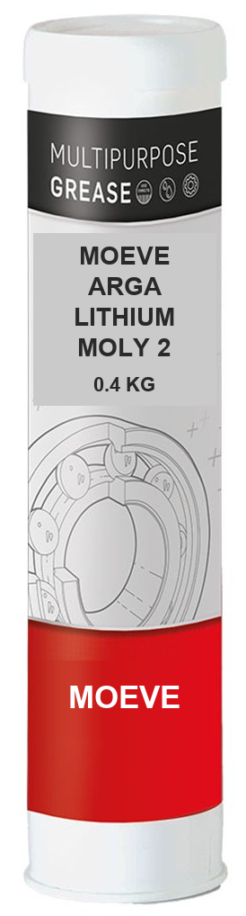 MOEVE ARGA LITHIUM MOLY 2 — 0.4 KG; Retusz etykiety